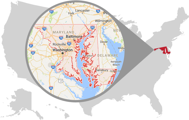 Floodbusters Basements - Map Of The United States Black Background (759x413), Png Download