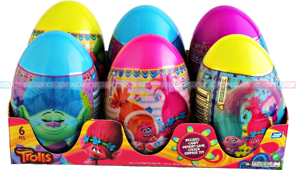 Bondy Fiesta Mega Huevo Trolls 8/6 Bondy Fiesta - Mega Huevo Sorpresa (1000x1000), Png Download