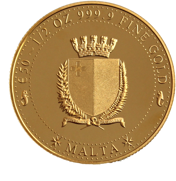 1/2oz Melita Gold Coin 2018 - Coin (1024x1024), Png Download