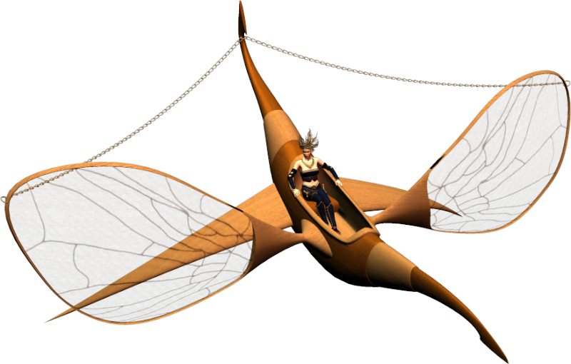 Airship2 Angle - Fantasy Planes Airship (800x510), Png Download