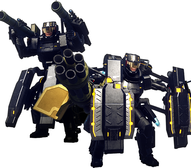 Pa Gear Newly Developed For Combat Against Mega Giant - 地球 防衛 隊 最新 作 ヘビー ストライカー (640x563), Png Download