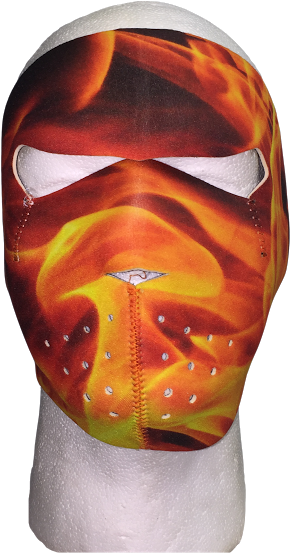 Flame Inferno Full Face Mask - Face Mask (631x631), Png Download