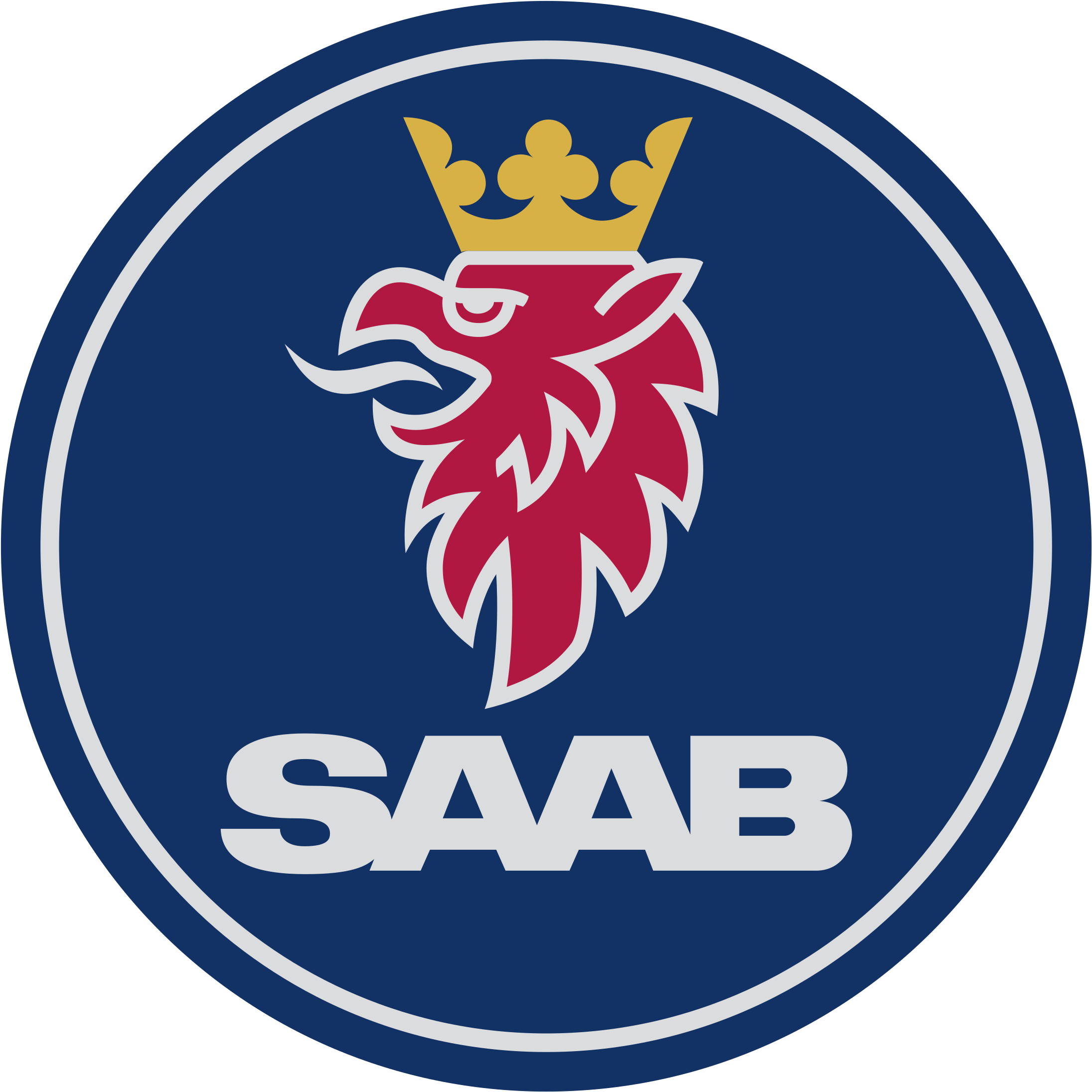 Saab Logo Png Transparent - Saab Logo (2400x2400), Png Download