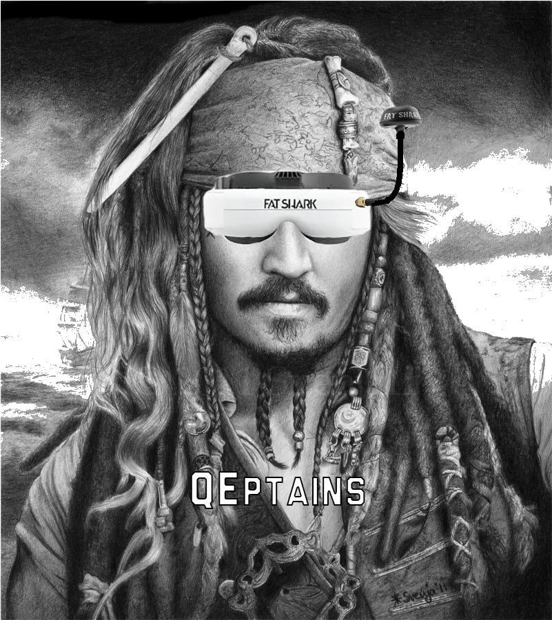 Boom, Boom Shake The Room Introducing Team Qeptains - Drawings Of Captain Jack Sparrow (1400x1000), Png Download
