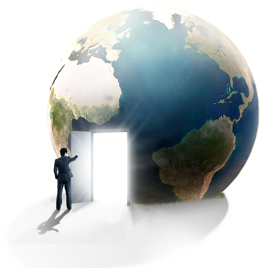 Door People, Of Creative Computer Taobao Effects Clipart - Door To Earth (855x861), Png Download