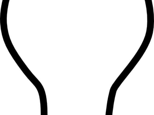 Lightbulb Outline (640x480), Png Download