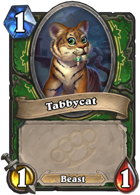 Tabbycat Card - Murloc Cards Hearthstone (567x811), Png Download