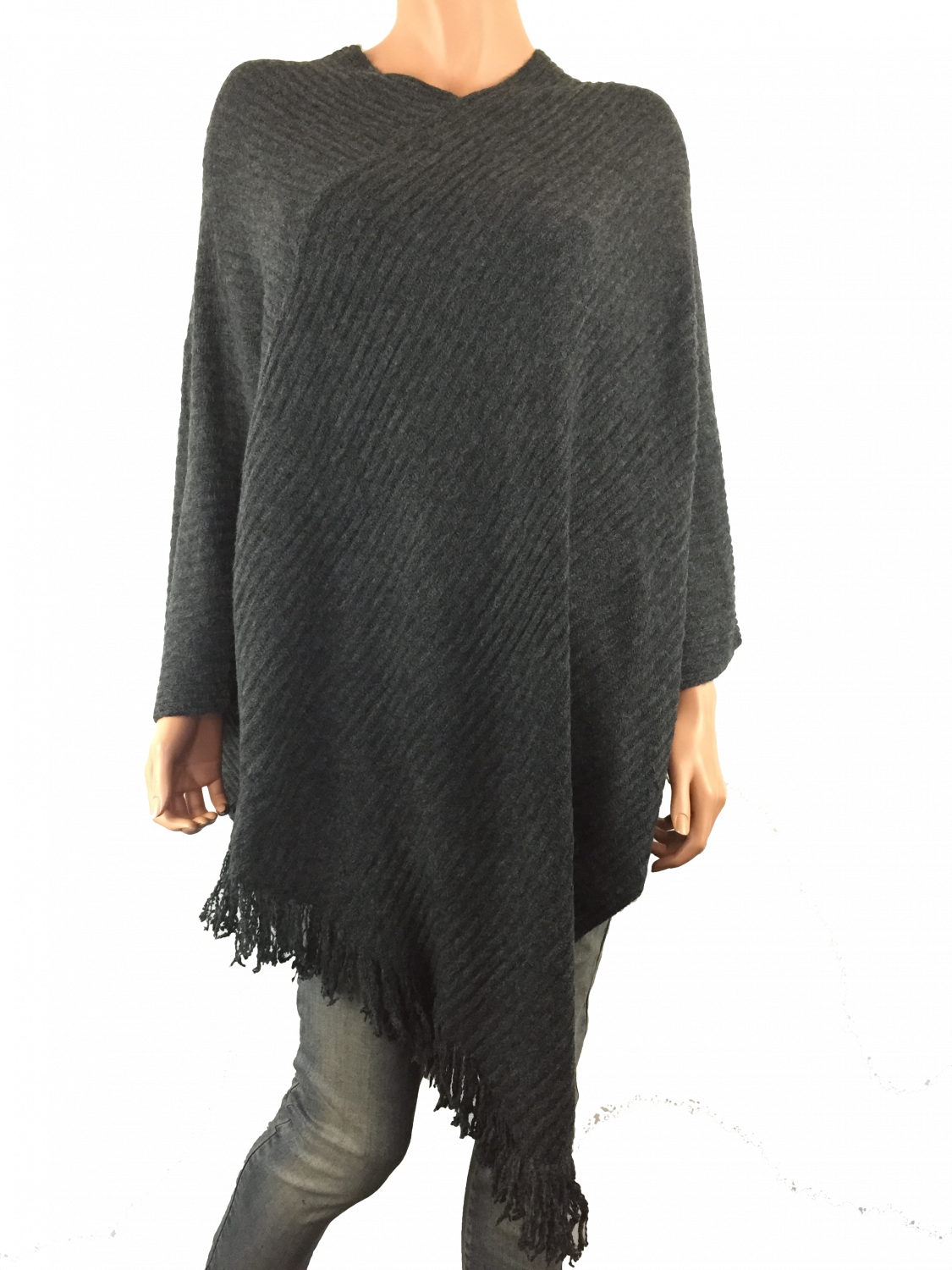 Poncho - Koksgrå - Jakker - Mamelukken - Cardigan (1125x1500), Png Download