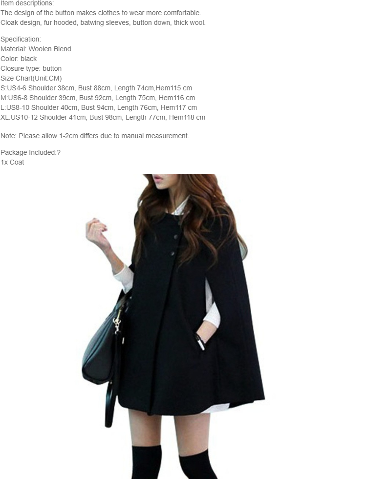 Product Details Of Women's Cape Batwing Wool Poncho - Cape Coat Veronica Lodge (750x1000), Png Download