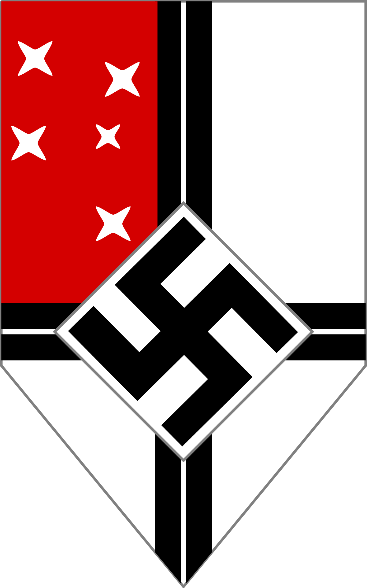 Reichskolonialbund - Colonie Germany Flag (1200x1923), Png Download