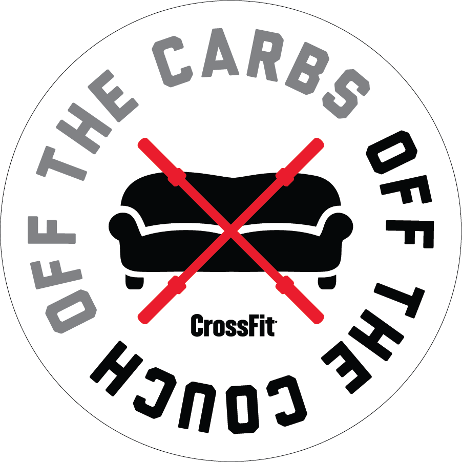 Off The Carbs, Off The Couch Sticker - Off The Carbs Off The Couch (902x902), Png Download