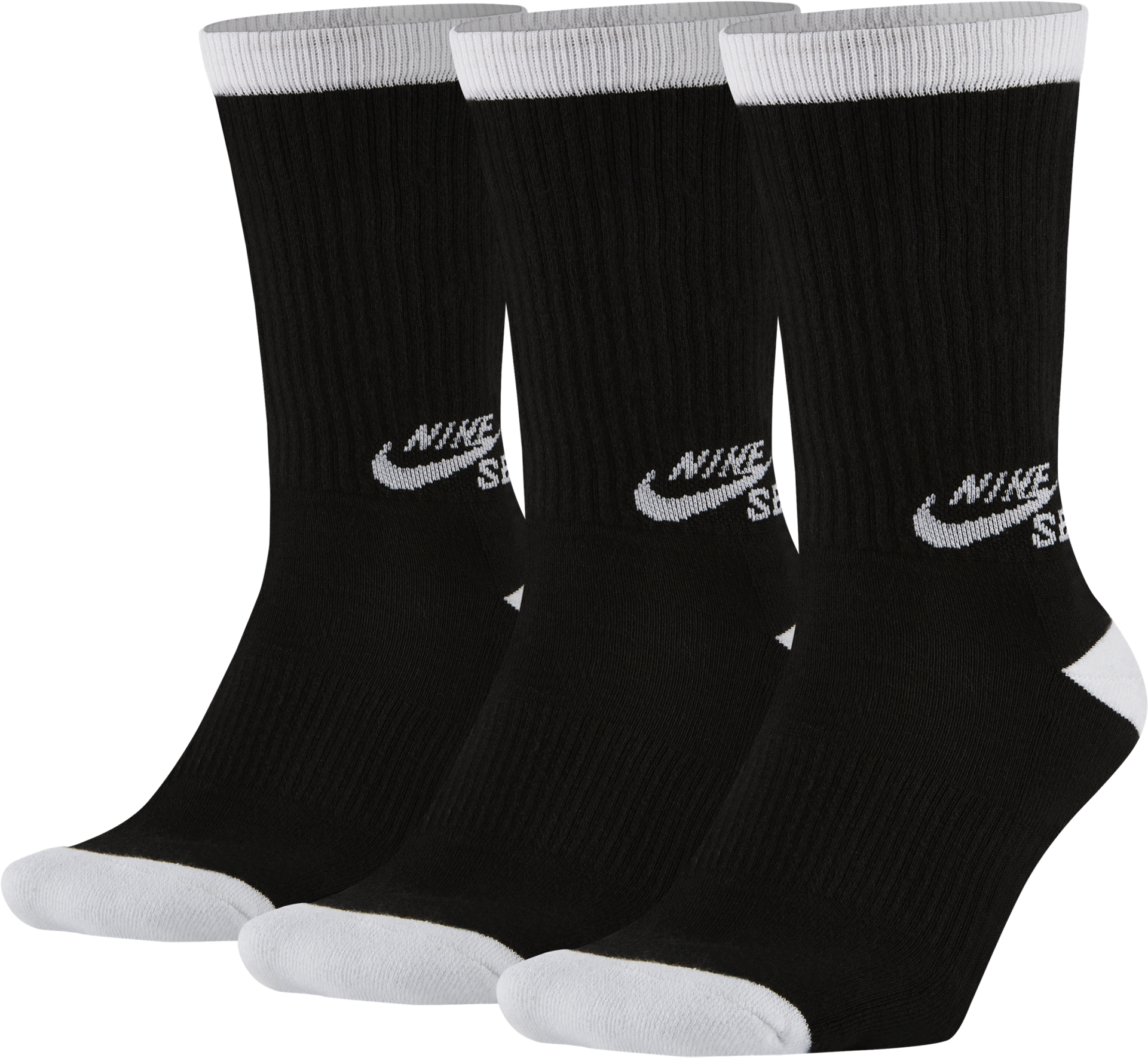 Nike Sb 3pk Crew Socks - Meia Nike Sb Cano Alto (1920x1920), Png Download