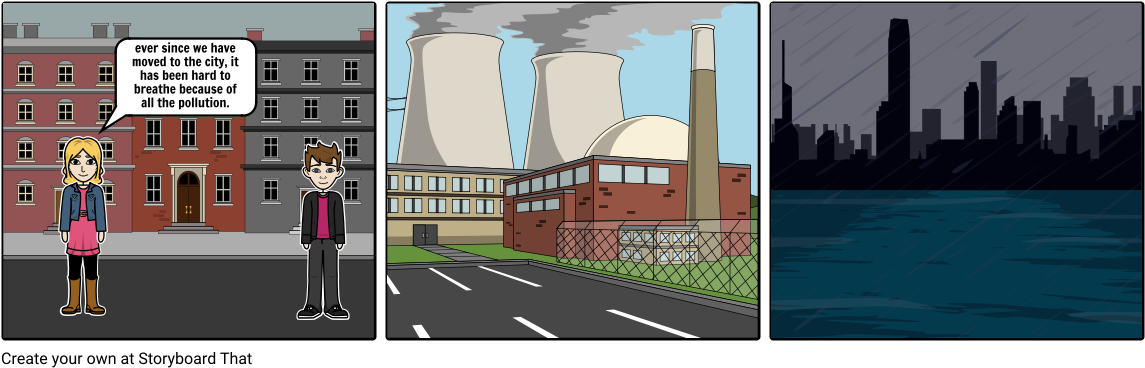 China Pollution Cartoon - Nuclear Power Plant (1164x385), Png Download