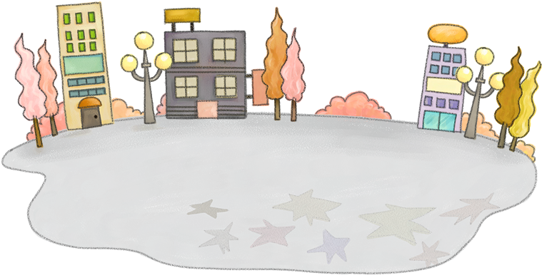 City Woman Cup Illustration Texture Cartoon Clipart - Cartoon (768x540), Png Download