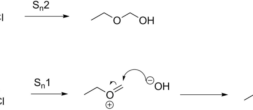 Sn2 Reaction - Diagram (806x440), Png Download