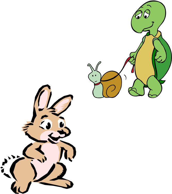 Png Transparent Download Hare And The Tortoise Clipart - Hare And Tortoise Story New Version (677x765), Png Download