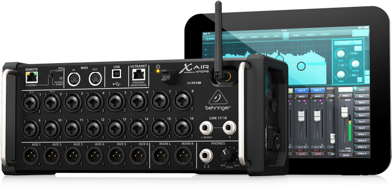 Behringer X Air Xr18 18 Channel, 12 Bus Digital Mixer - Mixer Digital Behringer Xr18 (800x800), Png Download