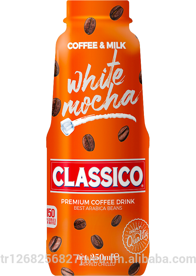 Classico White Mocha Iced Coffee - Orange Drink (1000x1000), Png Download
