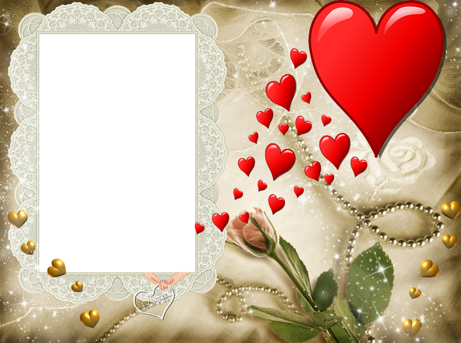 Moldura Romantica Png - Love You Mom Png (1600x1191), Png Download