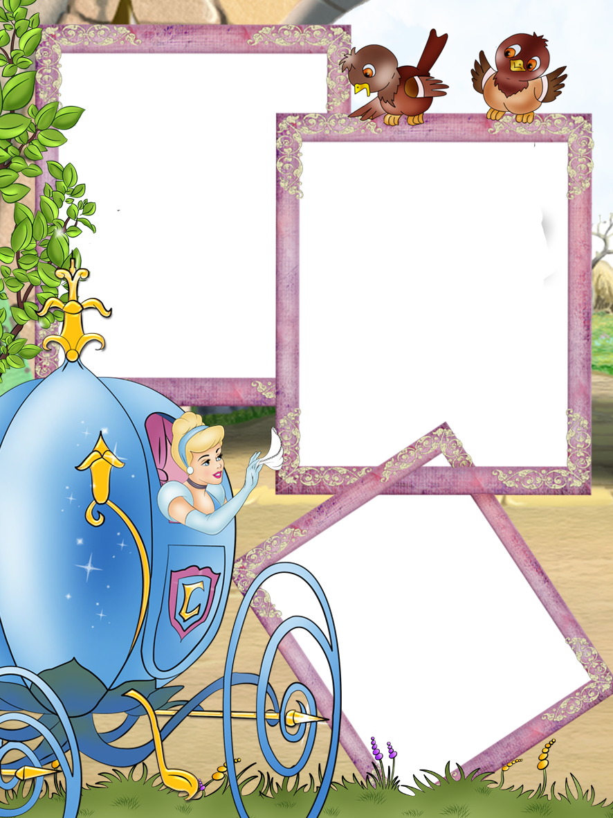 Fotolivro Completo De Cinderela 31 Molduras - Cadre De Princesse Disney (886x1181), Png Download