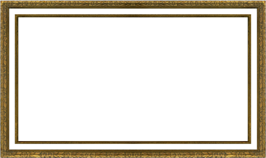 Vintage Gold Frame Transparent (900x536), Png Download