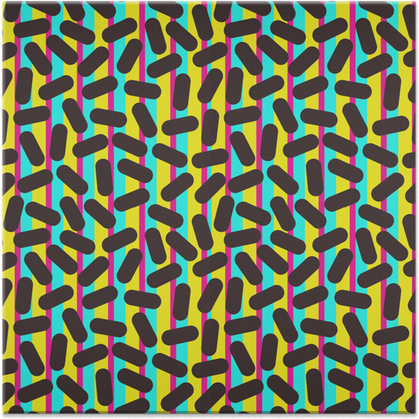 Azulejo 90's Pattern Retro Particles De Tobias Fonsecana - Hardcover Journal (800x800), Png Download