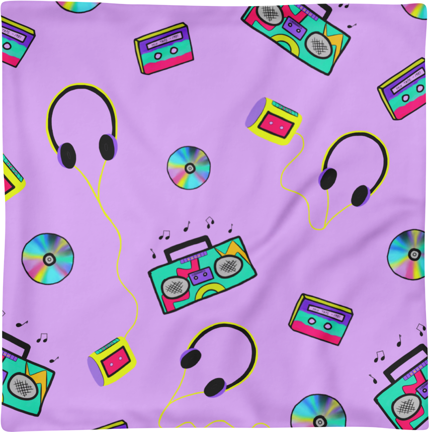 '90s Vibes' Pillow Case Only - Educational Toy (1000x1000), Png Download