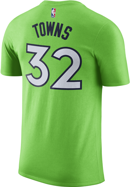 Minnesota Timberwolves Anthony Towns Authentic Statement - Shirt (500x667), Png Download