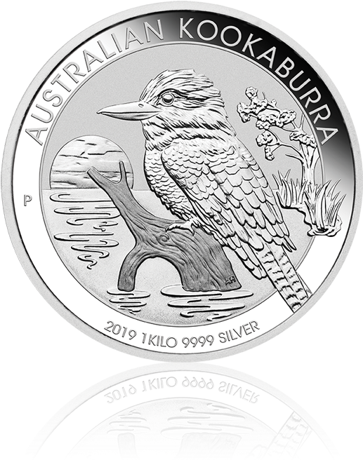 Australia 1 Kg Fine Silver Coin - Australian Kookaburra Coin 2019 (800x800), Png Download