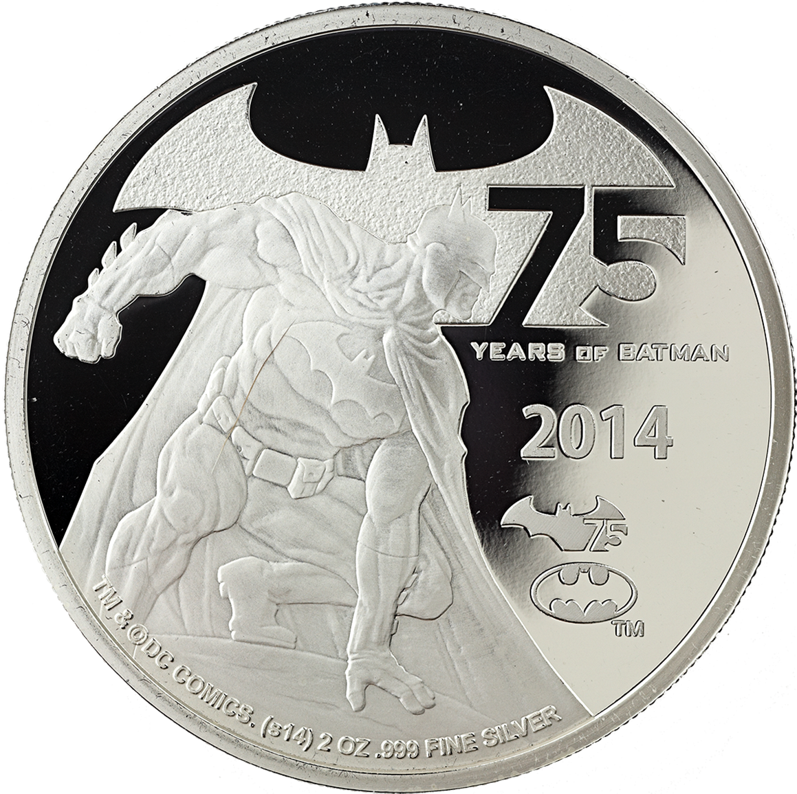 2014 $5 75 Years Of Batman - Canadian Mint Batman Coin (1200x1200), Png Download