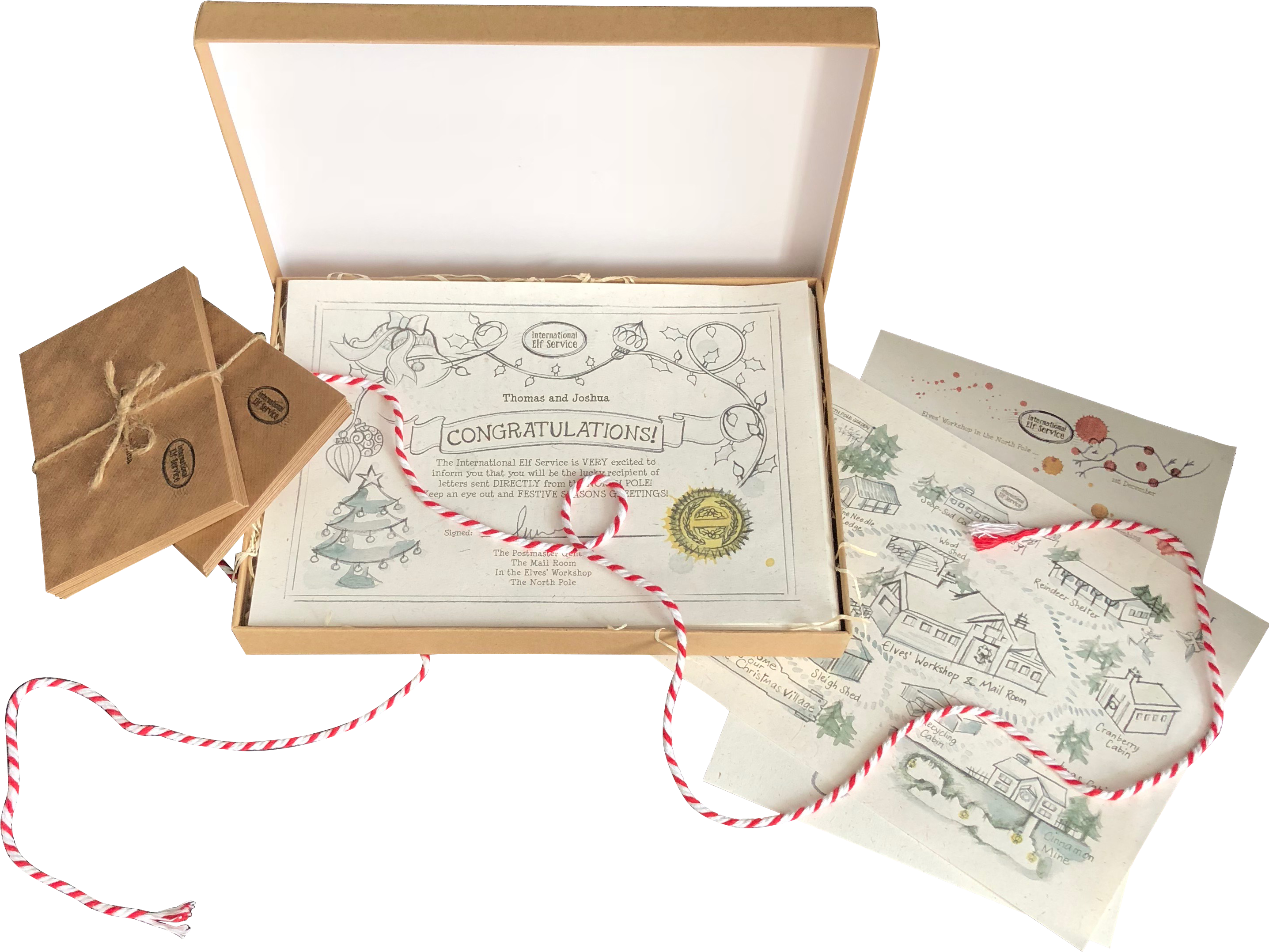 Advent Calendar, 25 Personalised Letters From The North (3024x3024), Png Download