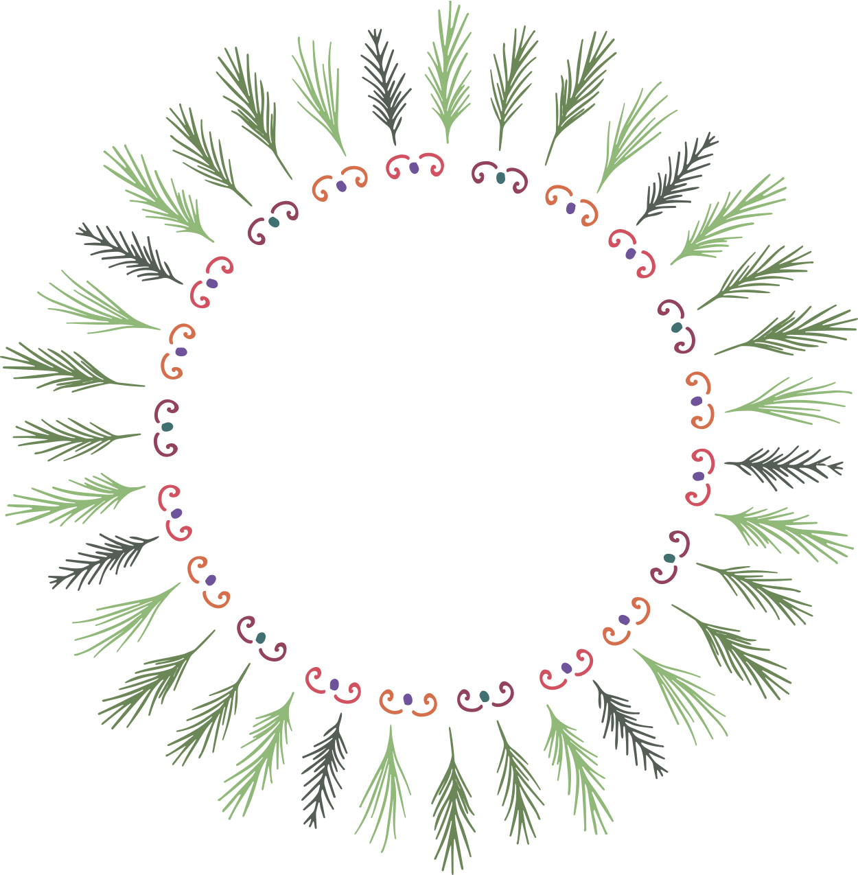 I've Uploaded The Digital Clip Art Individually For - Circle (1250x1275), Png Download