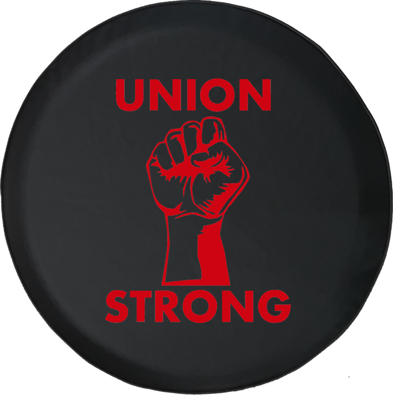 Labor Power Fist Uaw Trades Offroad Jeep Rv Camper - Label (800x804), Png Download