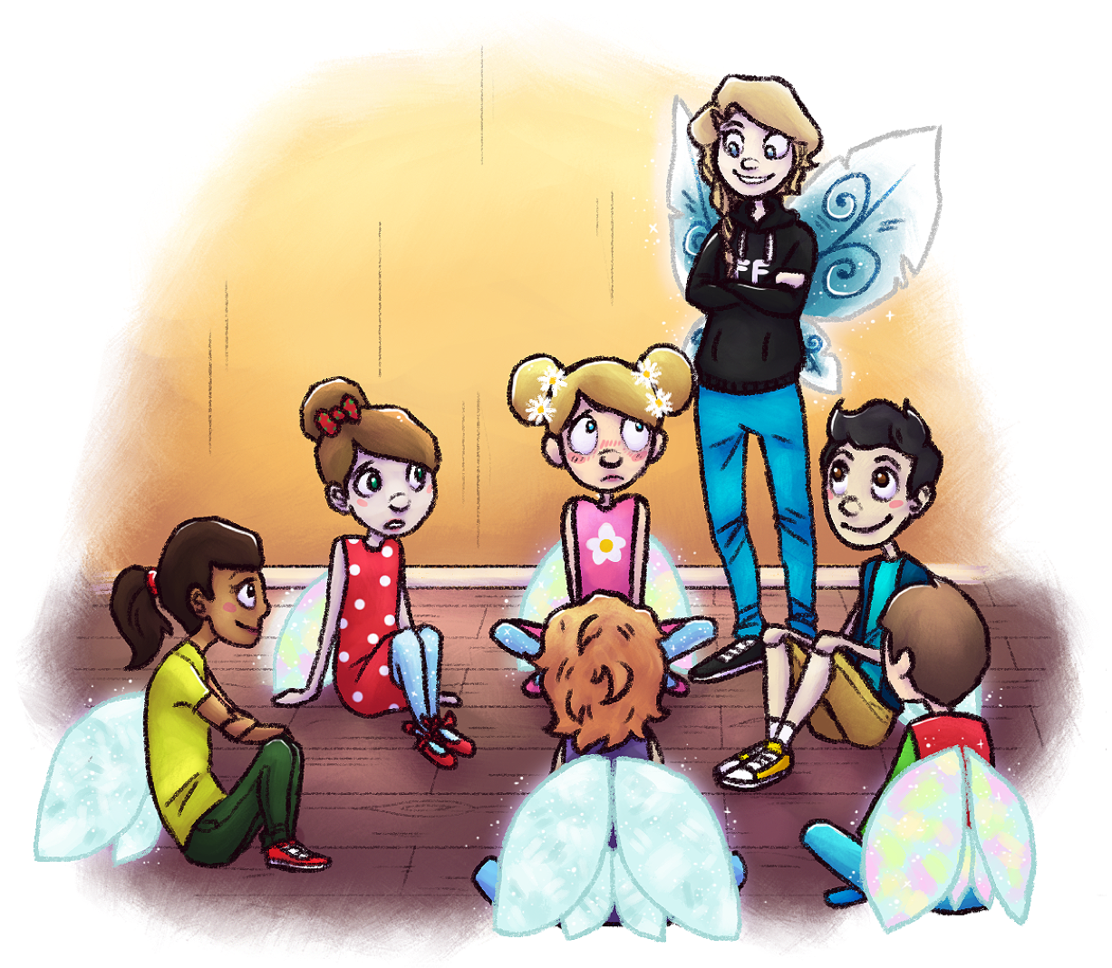 Evie Bee Glanced At Ali May Beside Her, And Noticed - Cartoon (1280x1122), Png Download
