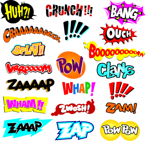 Comic Book Words - Comic Book Explosion (621x600), Png Download