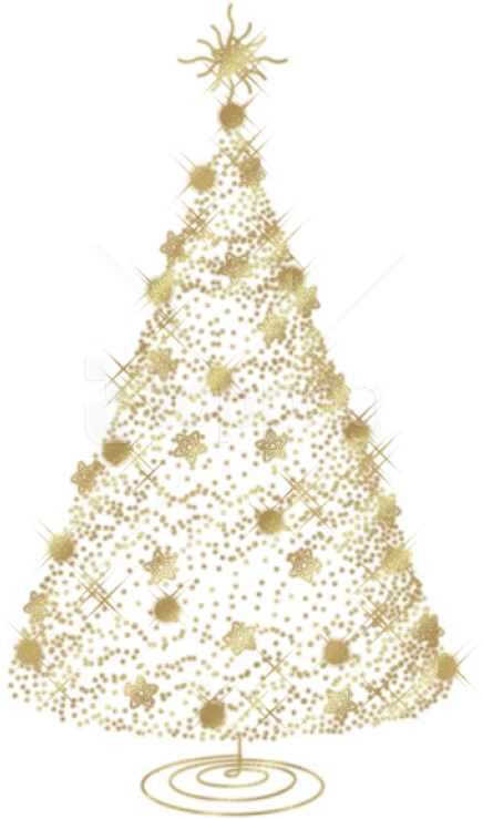 Free Png Transparent Christmas Gold Tree Png - Transparent Christmas Tree Png (480x768), Png Download