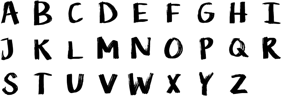 Alphabet Wall - - Life Is Messy Font (1000x356), Png Download