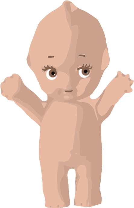 Kewpies And Cupcakes Cannot Handle - Kewpie Doll Cartoon (646x800), Png Download