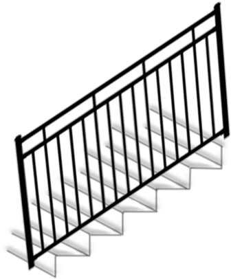 Riviera Iv Stair Level Rail Section - Stairs (600x600), Png Download