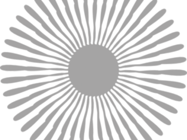 Starburst Clipart Silver Flower - Grey Flower Clipart (640x480), Png Download