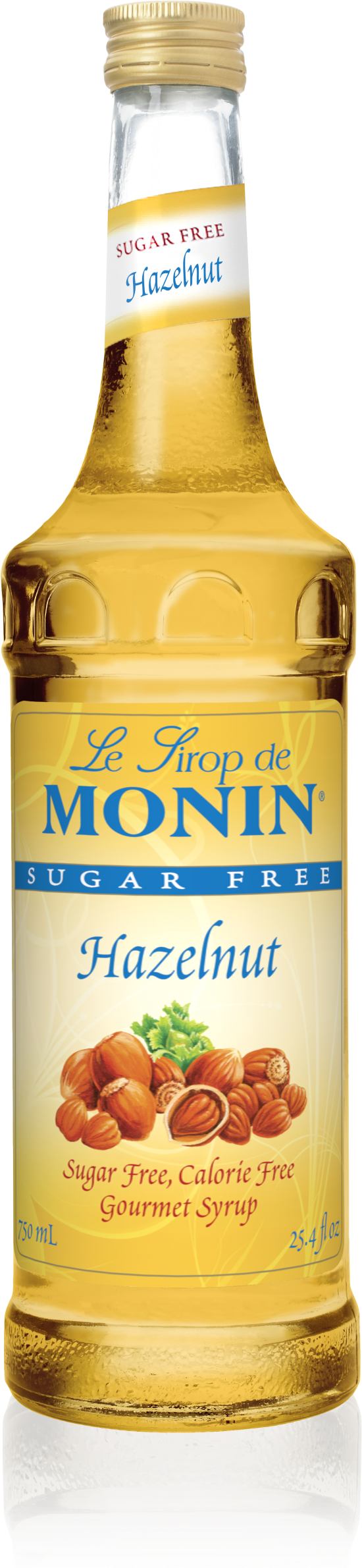750 Ml Sugar Free Hazelnut Syrup - Monin Apple Syrup (1193x2386), Png Download