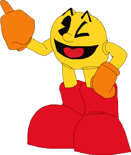 Pac-man Ssb18 - Cartoon (582x701), Png Download