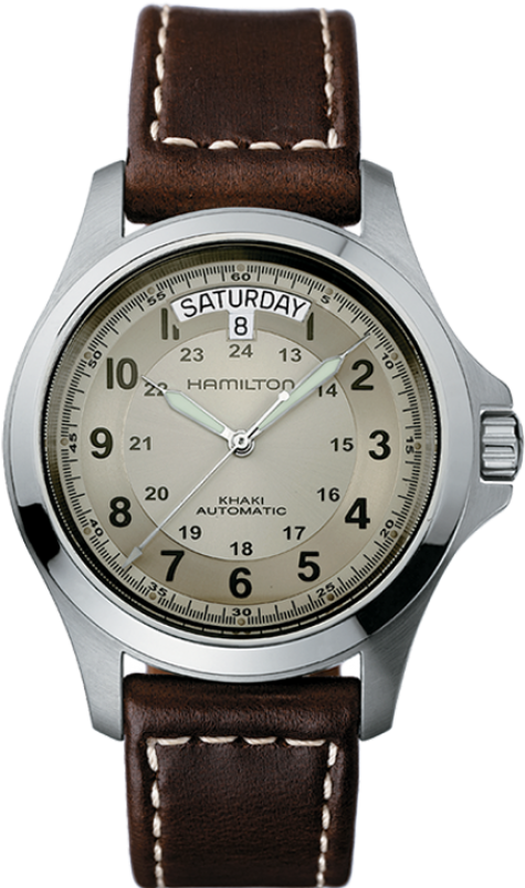 Khaki Field King Auto - Hamilton Khaki King Beige (551x840), Png Download