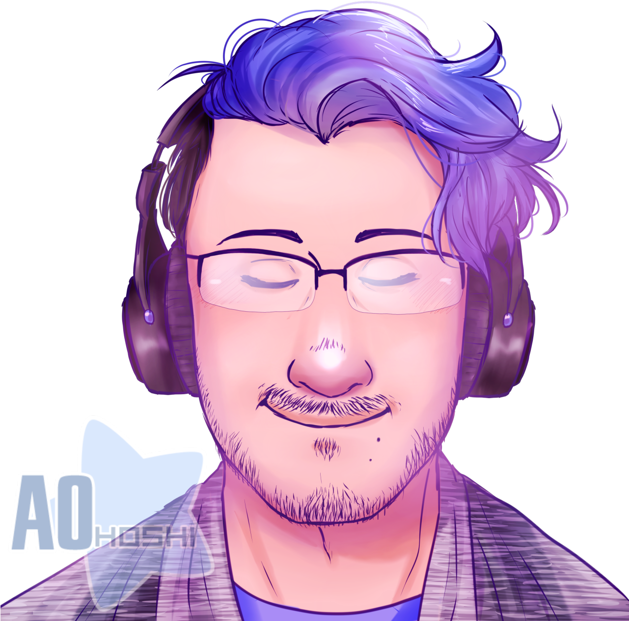 “a Drawing Of One Of Mark's Recent Pictures~ Speedpaint - Cartoon (1280x1280), Png Download