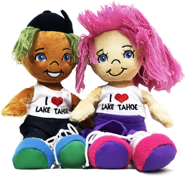Souvenir Plush Alex & Tiff, I Love Lake Tahoe Learning - Stuffed Toy (600x563), Png Download