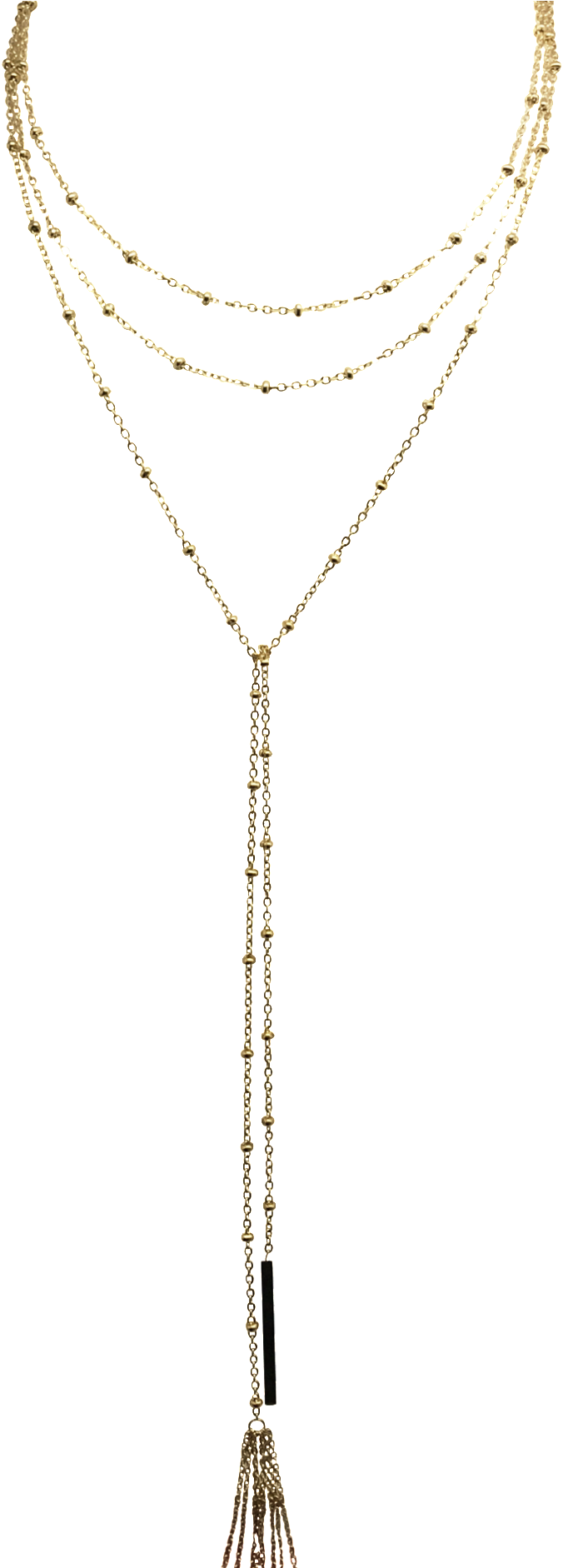 Flapper Gold - Necklace (1449x1881), Png Download