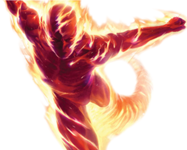 Human Torch Clipart Fantastic 4 - Human Torch Wallpaper Iphone Hd (640x480), Png Download