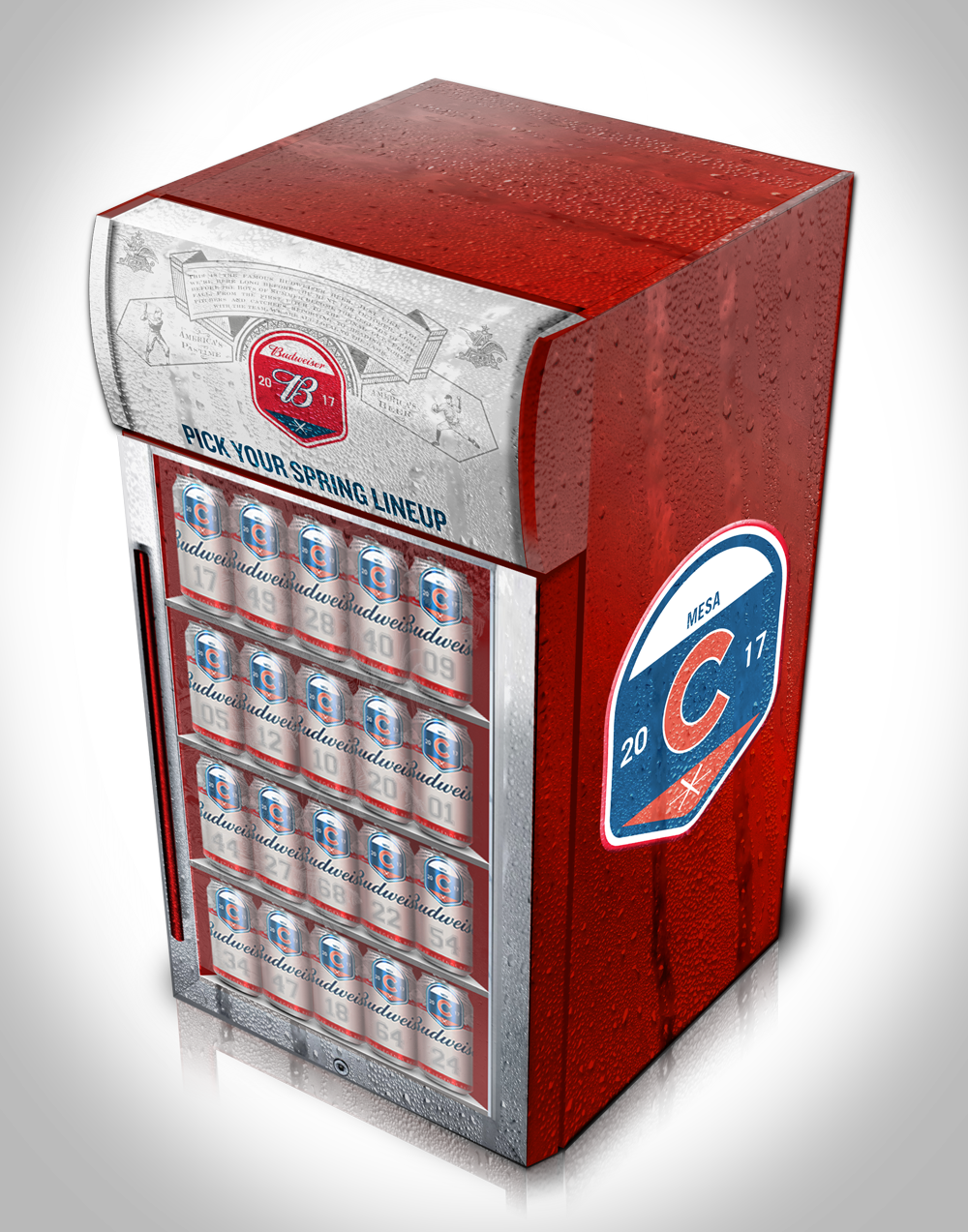 Budweiser Spring Cooler V1 (1000x1273), Png Download