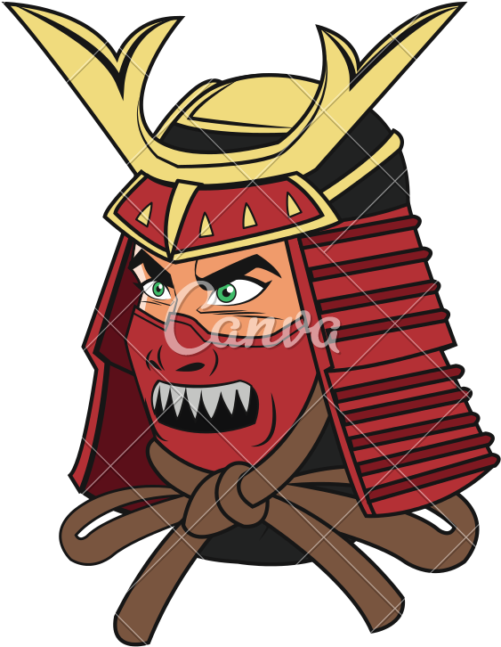 800 X 800 3 - Samurai Mask Cartoon (800x800), Png Download