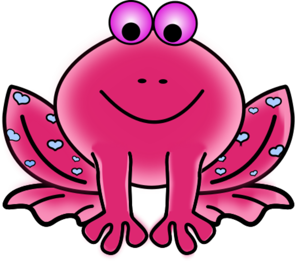 600 X 531 2 - Pink Frog Clip Art (600x531), Png Download